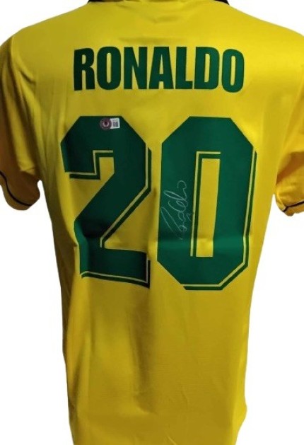 Maglia replica Ronaldo Brasile, 1994 - Autografata