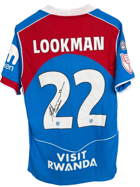 Lookman's Atletico Madrid Signed Issued Shirt, Copa del Rey 2025/26