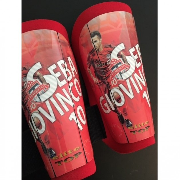Giovinco personalized shinguads, issued/worn MLS 2015/2016