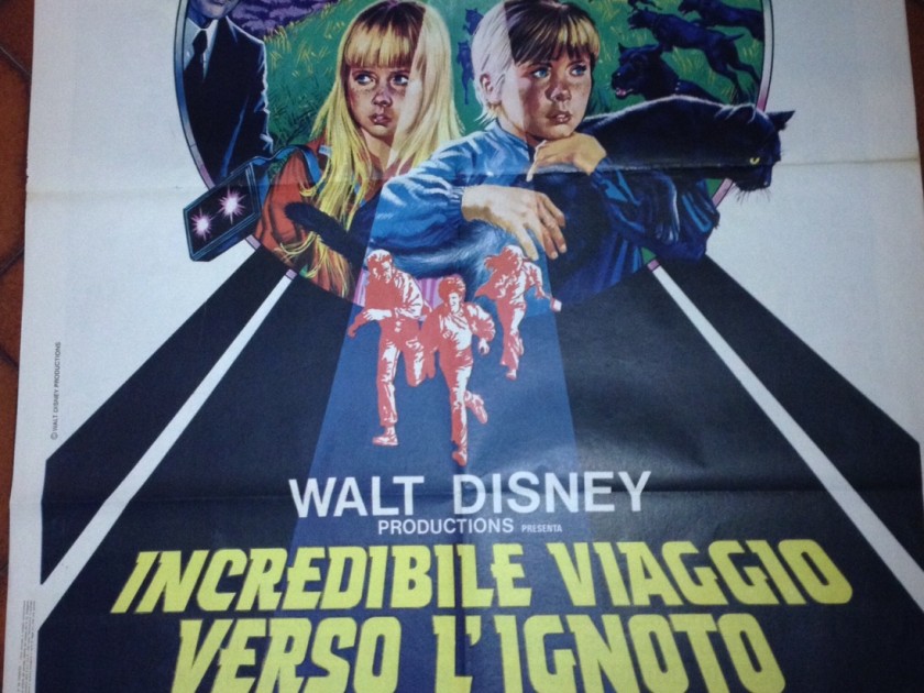 Incredibile viaggio verso l'ignoto - Manifesto originale Walt Disney 1975