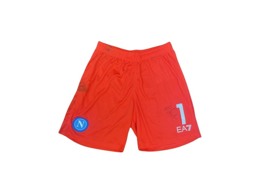 Meret's Unwashed Signed Shorts, Verona vs Napoli 2023