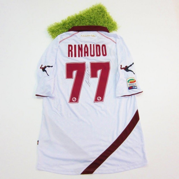  Livorno issued/worn shirt, Serie A 2013/2014, signed by Rinaudo