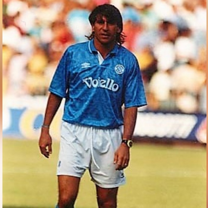 Crippa's Napoli Match-Issue/Worn 1991/92 Shirt
