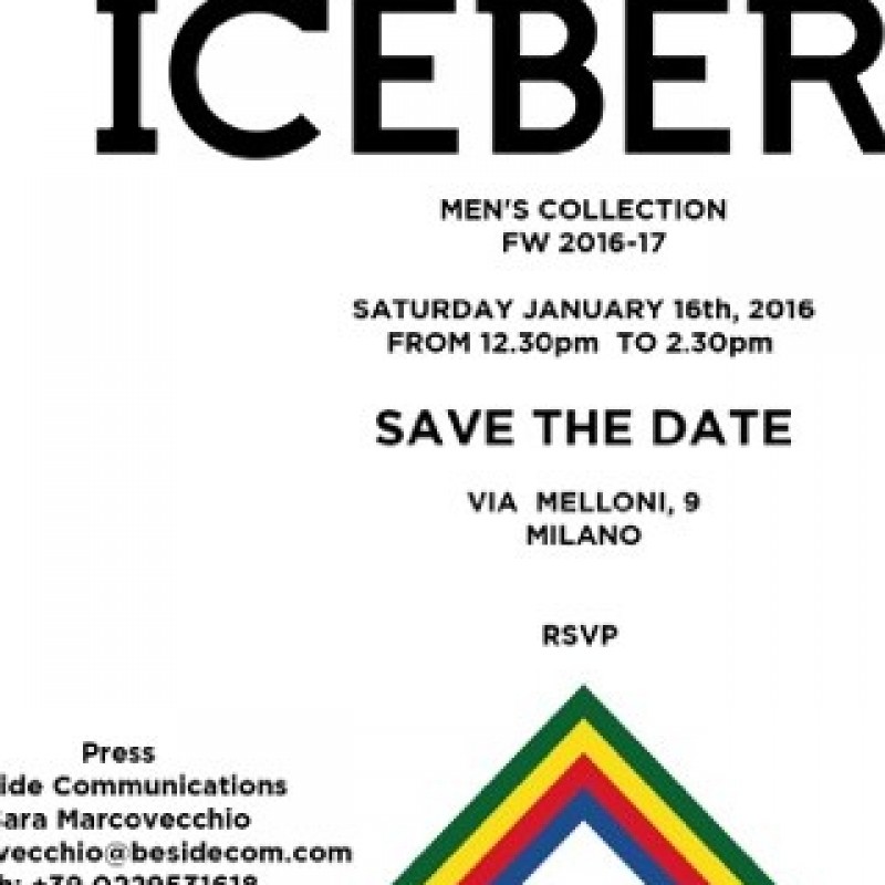 2 tickets Icerberg Man collection presentation - 16 January - Milan