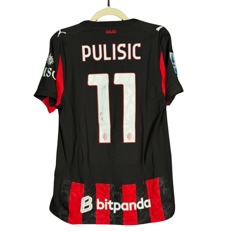 Pulisic's Milan Signed Official Shirt, 2025/26