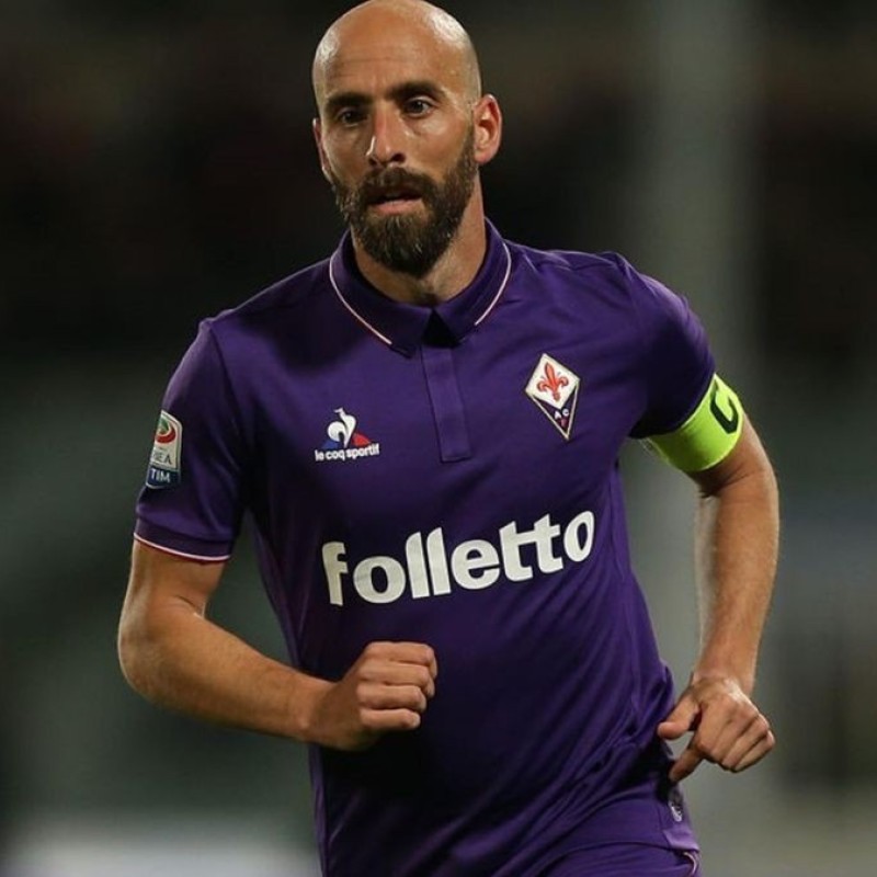 Borja Valero Official Fiorentina Signed Shirt, 2016/17