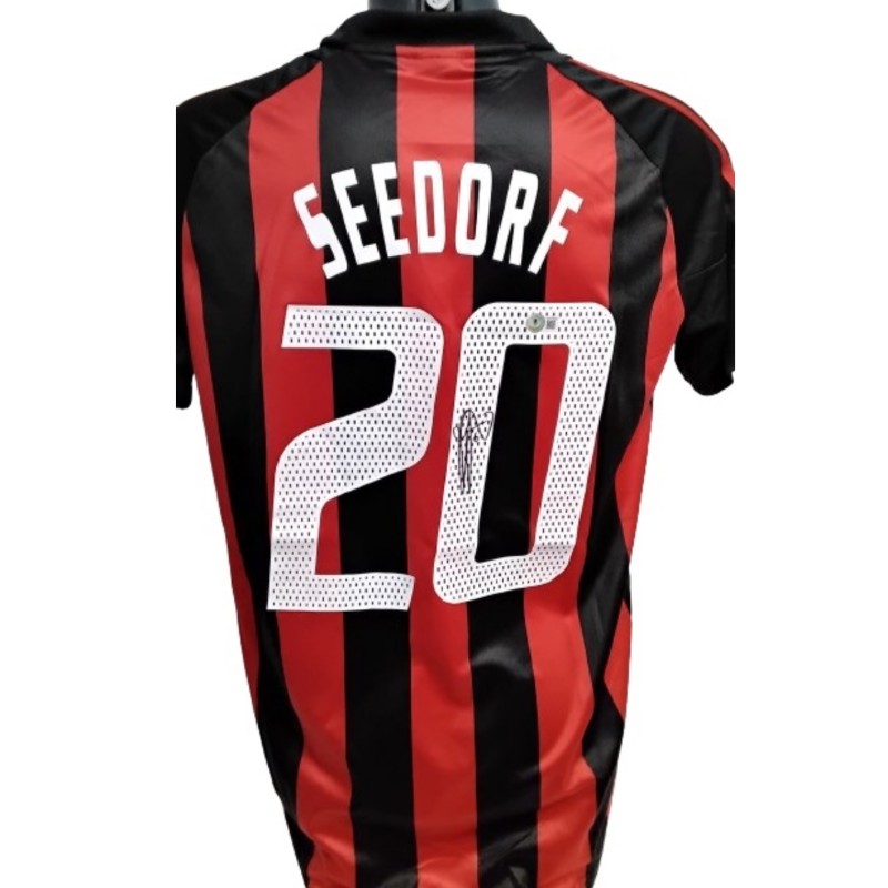 Seedorf Replica AC Milan Signed Shirt, UCL 2002/03