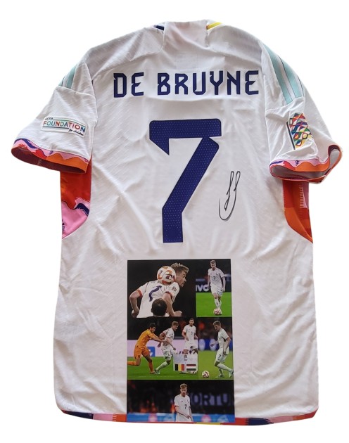 Maglia De Bruyne preparata Belgio vs Olanda  2022 - Autografata