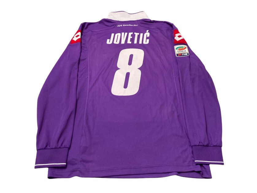 Jovetic's Fiorentina Match-Issued Shirt, 2011/12