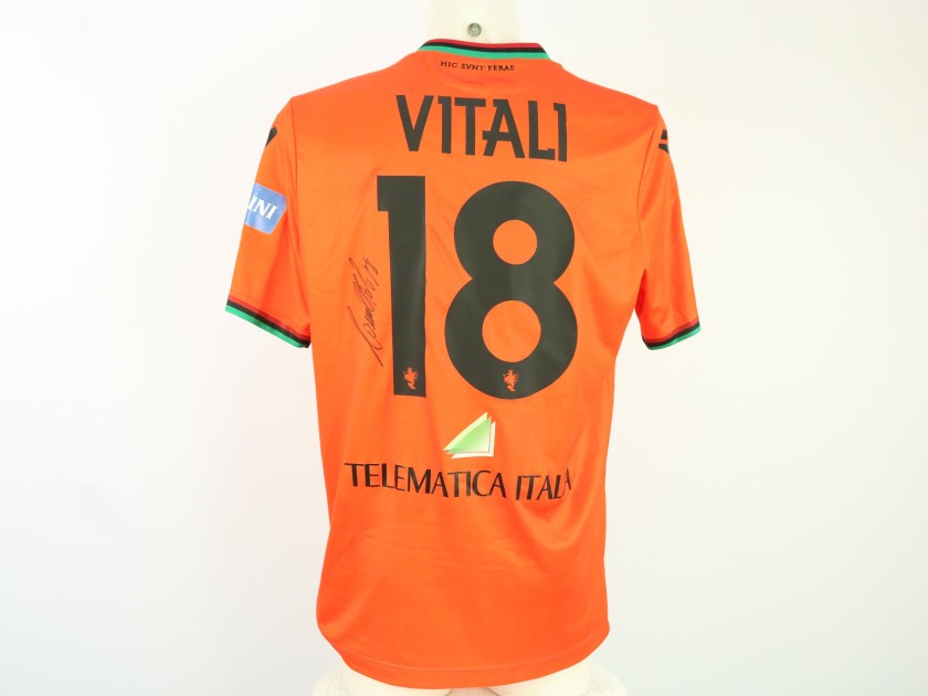 Vitali's Match Worn unwashed Signed Shirt, Ternana vs Ascoli 2024 