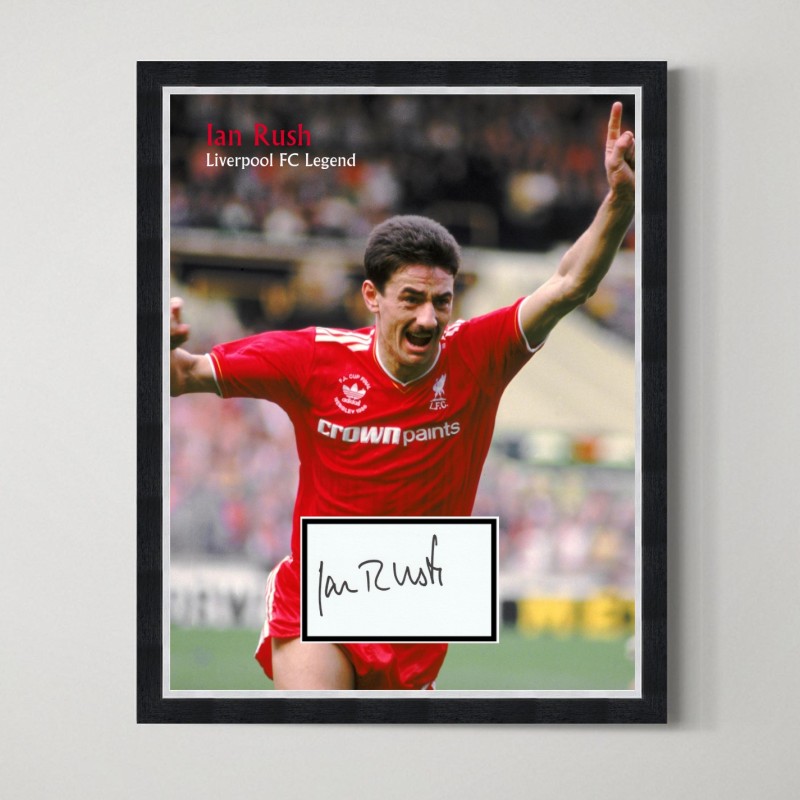 Ian Rush Signed Liverpool FC Legend Display