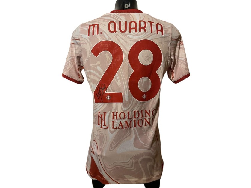 Martinez Quarta's Fiorentina Match Shirt, 2023/24 - Signed with video proof