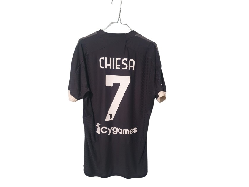 Chiesa's Match-Worn Shirt Lazio vs Juventus 2024