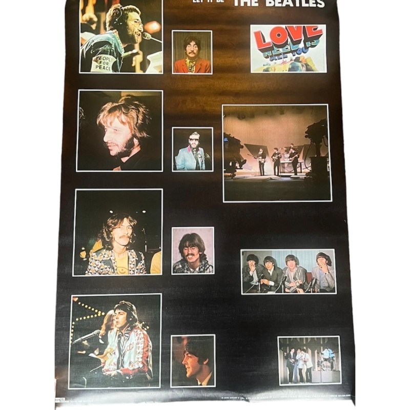 The Beatles Original Let It Be 1976 Japanese Poster 