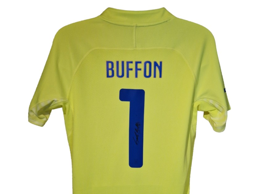 Gianluigi Buffon Signed Italy Official 2014-15 Away Goalkeeper Shirt