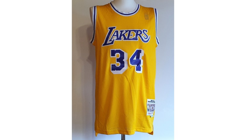 Shaquille O'Neal's Official LA Lakers Signed Jersey - CharityStars