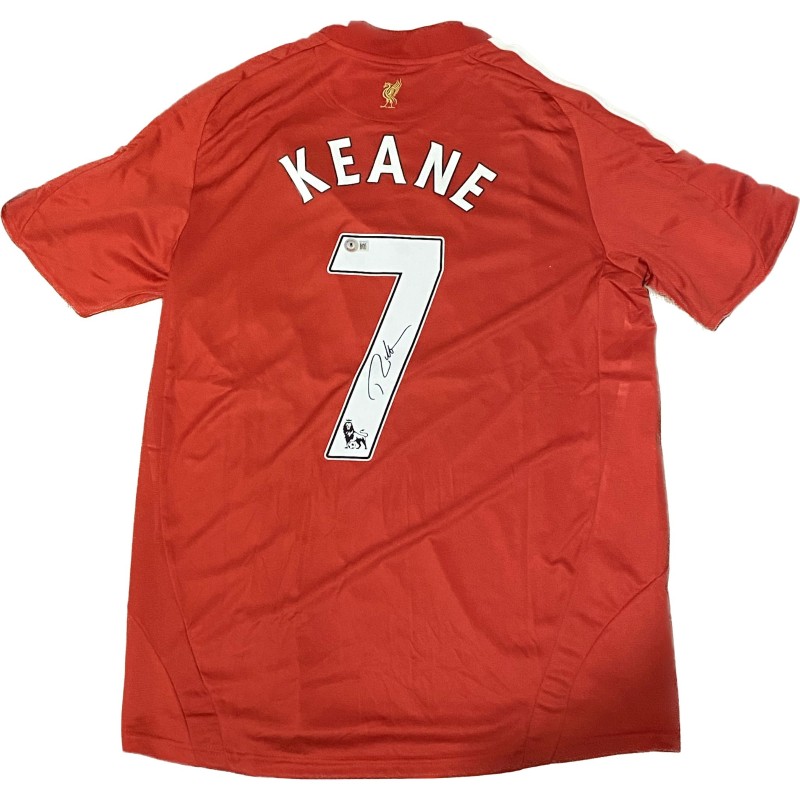 Replica della maglia firmata di Robbie Keane del Liverpool FC 2008/09