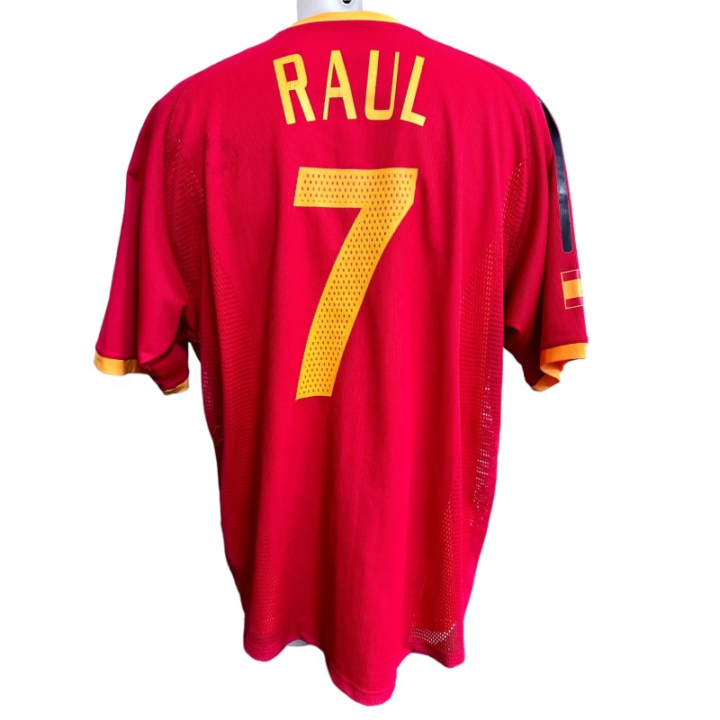 Raul's Spain Match-Issued Shirt, 2002