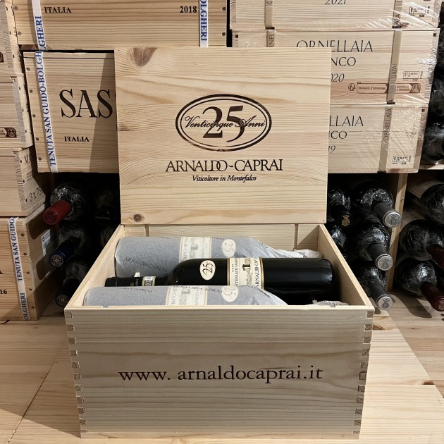 Montefalco Sagrantino DOCG 25 Anni 2020 Arnaldo Caprai - Wooden Case 6 Bottles