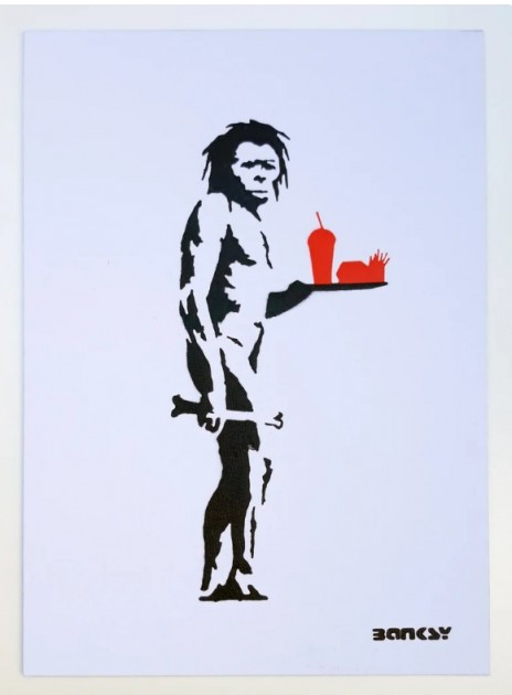 Banksy "Caveman" Cardboard - Dismaland Souvenir