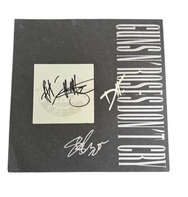 Guns N' Roses Signed Don't Cry 12" Vinyl