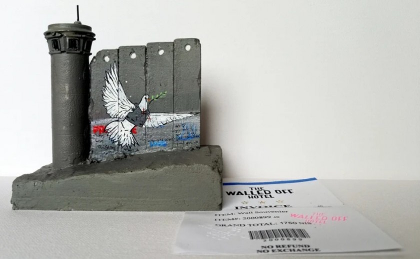 Banksy "Long Live" Wall Section Sculpture - Walled Off Hotel