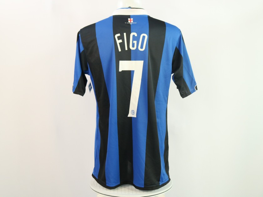 Figo's Match-Worn Shirt, Inter vs Lazio 2006/07 - Celebratory 15th Scudetto