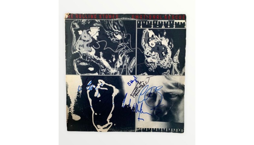 The Rolling Stones Signed Emotional Rescue Vinyl LP