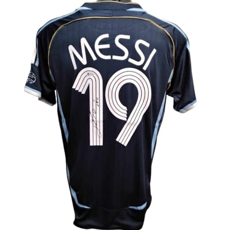 Messi Replica Argentina Signed Shirt, WC 2006