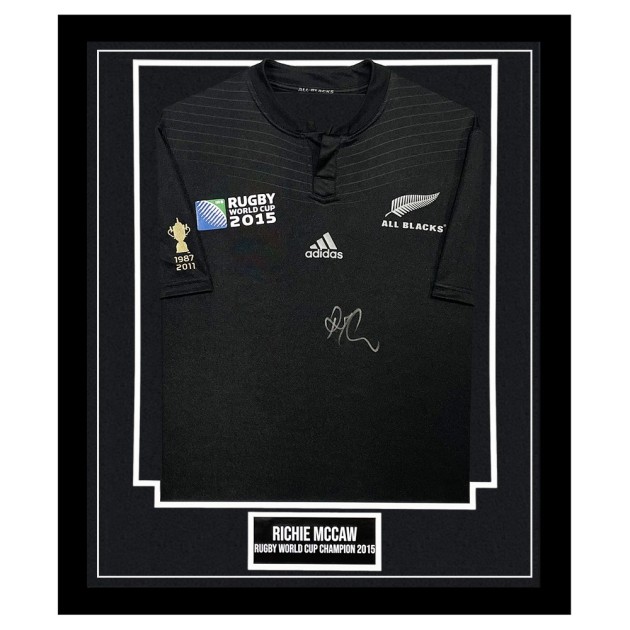 Richie McCaw's All Blacks Signed and Framed Shirt