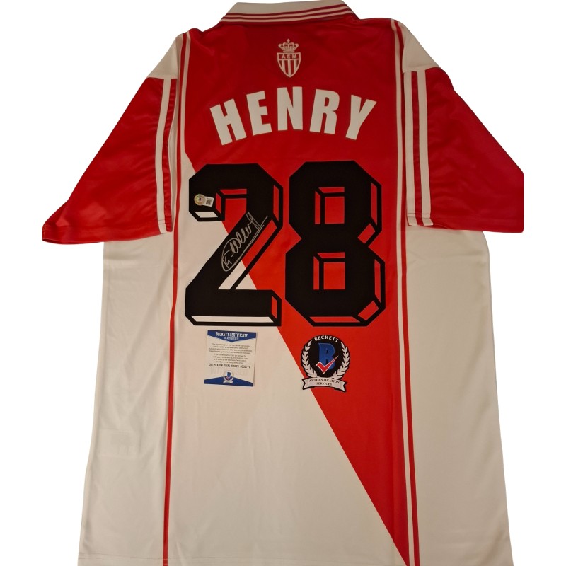 Thierry Henry's AS Monaco 1996/97 Signed Replica Shirt