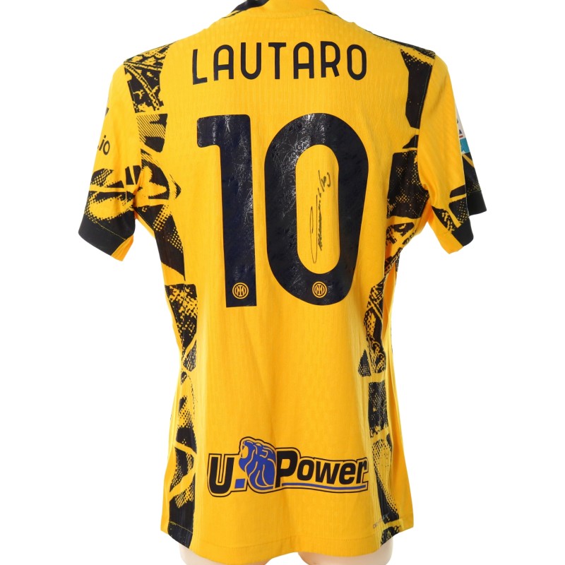 Lautaro Martinez's Inter Signed Match-Issued Shirt, 2024/25 