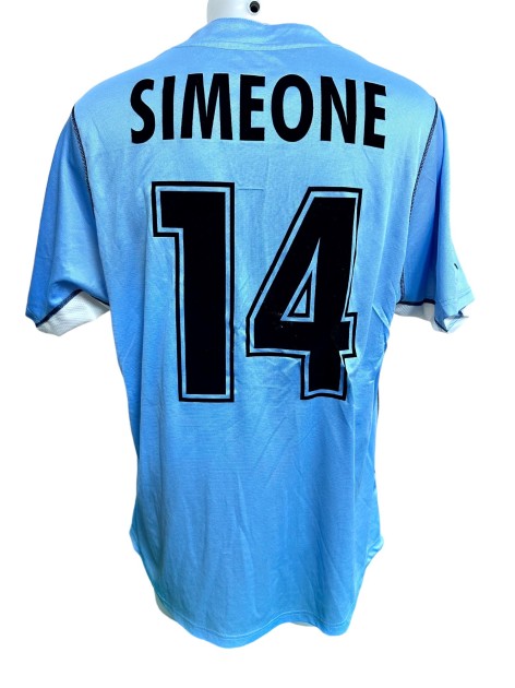 Simeone's Lazio Match Shirt, 2001/02