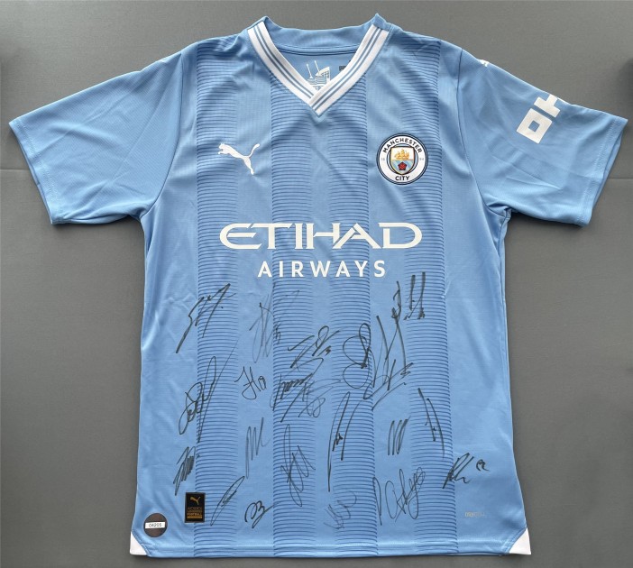 Manchester City 2023/24 Squad Signed Shirt