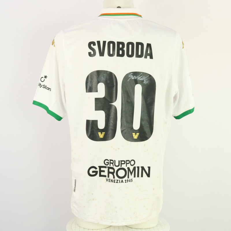 Svoboda's Unwashed Signed Shirt, Catanzaro vs Venezia 2024