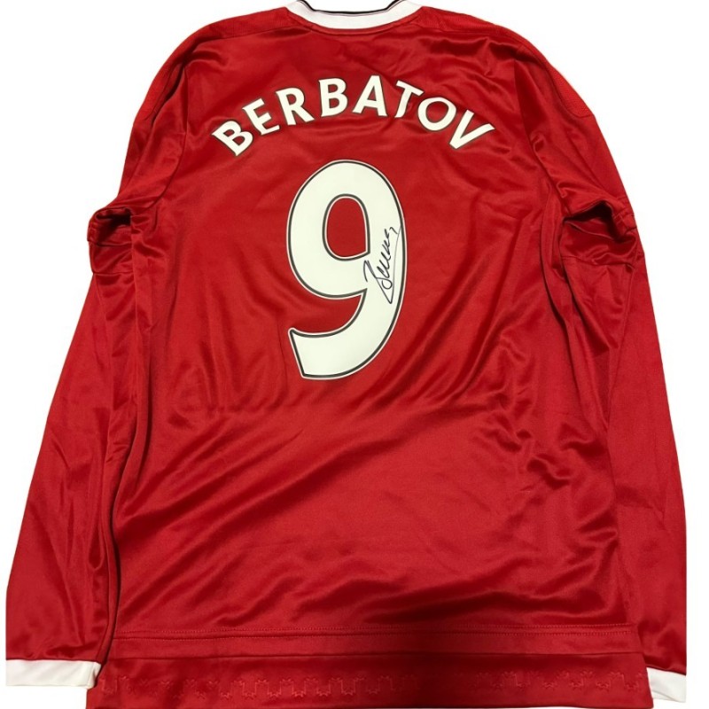 Maglia Ufficiale Berbatov Manchester United, 2015/16 - Autografata