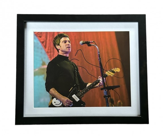 Noel Gallagher of Oasis Signed and Framed Photograph