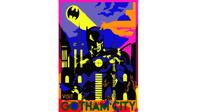 "Visit Gotham City" Open Edition Glicee Artwork by John Efrem