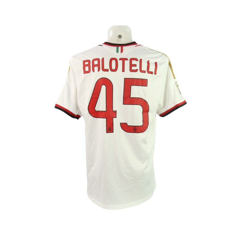 Balotelli Milan Match-Worn Shirt, 2013/14