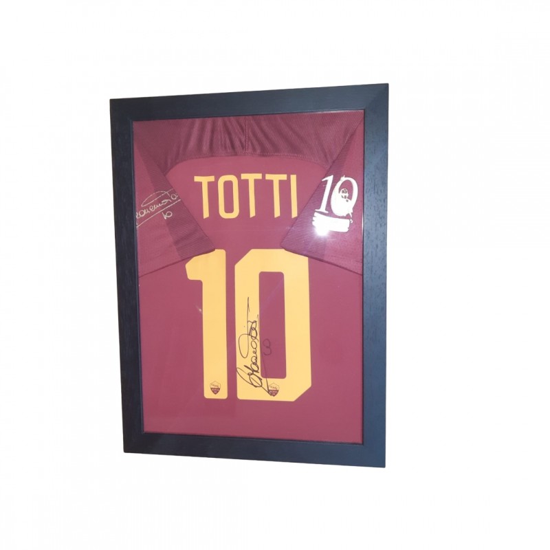 Totti AS Roma Framed Signed Shirt 