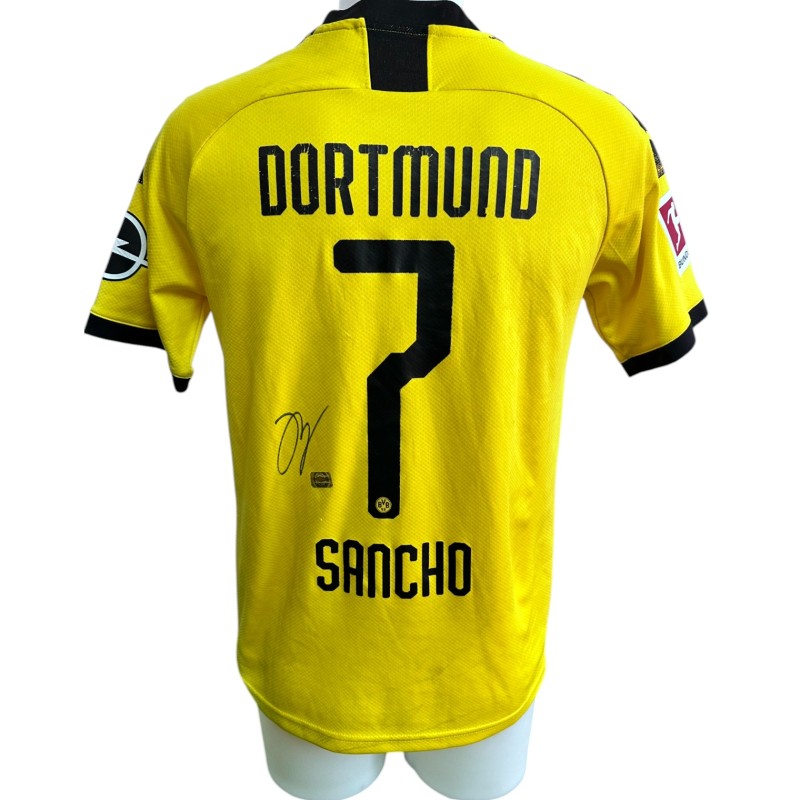 Maglia Ufficiale Sancho Borussia Dortmund, 2019/20 - Autografata