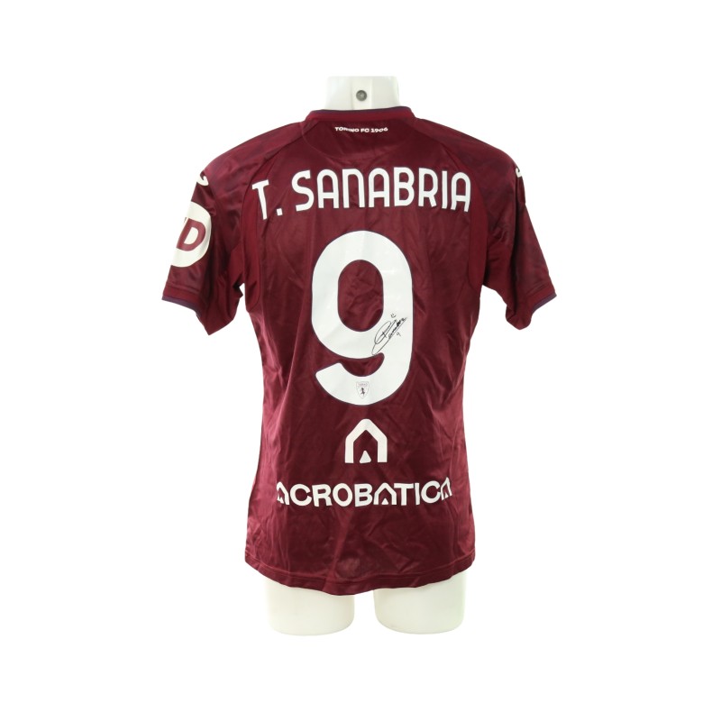 Maglia Sanabria Unwashed Torino vs Bologna, 2024 - Autografata