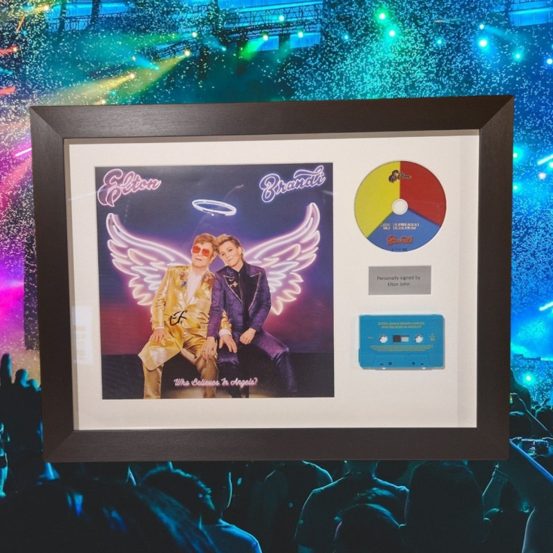 Elton John's Signed Autograph Picture Framed Display