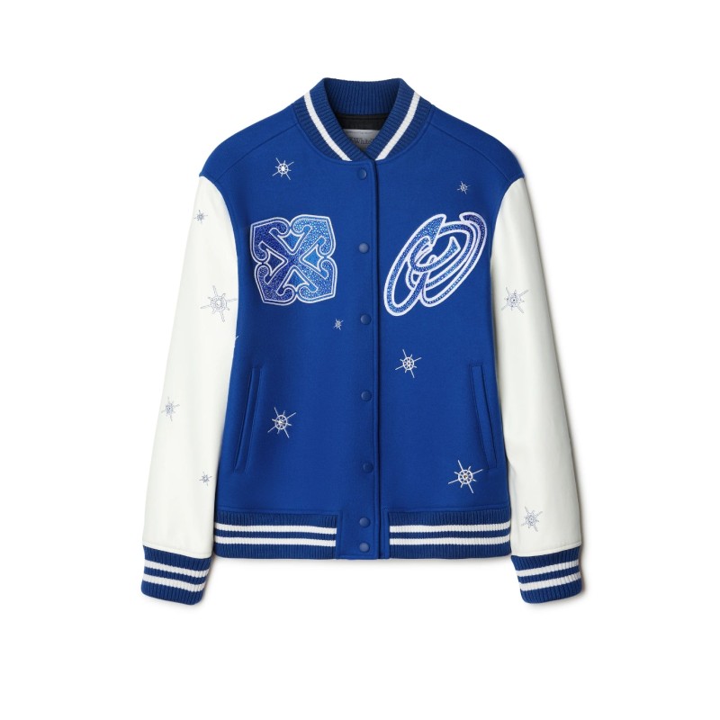 Giacca Wo Stars Bling Varsity Sl Dre Off White