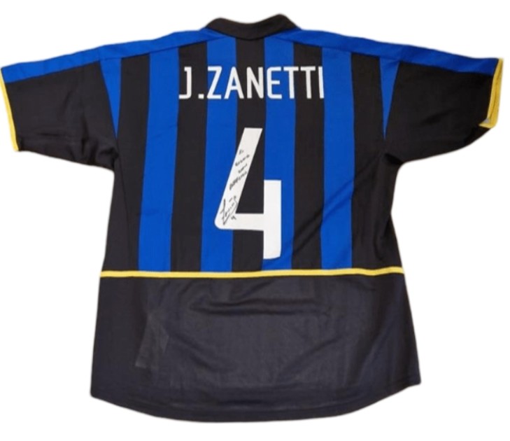 Maglia Ufficiale Zanetti Inter, 2002/03 - Autografata