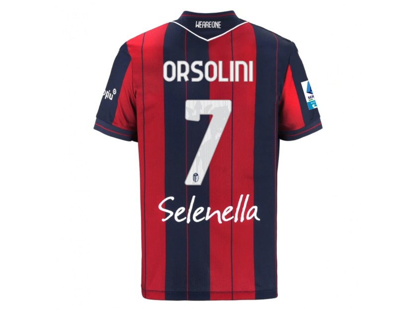 Orsolini's Bologna 2025/26 Signed with Personalised Dedication Shirt