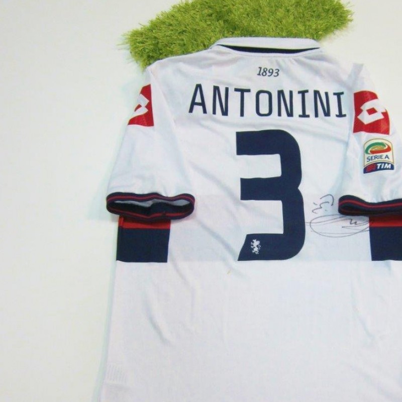  Issued/worn shirt, Genoa, Serie A 2014/2015, signed by Antonini