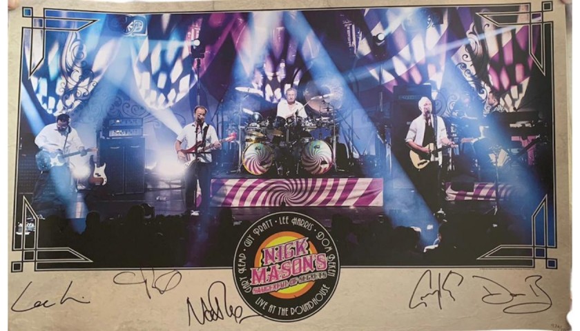 Nick Mason Pink Floyd Signed Official Lithograph