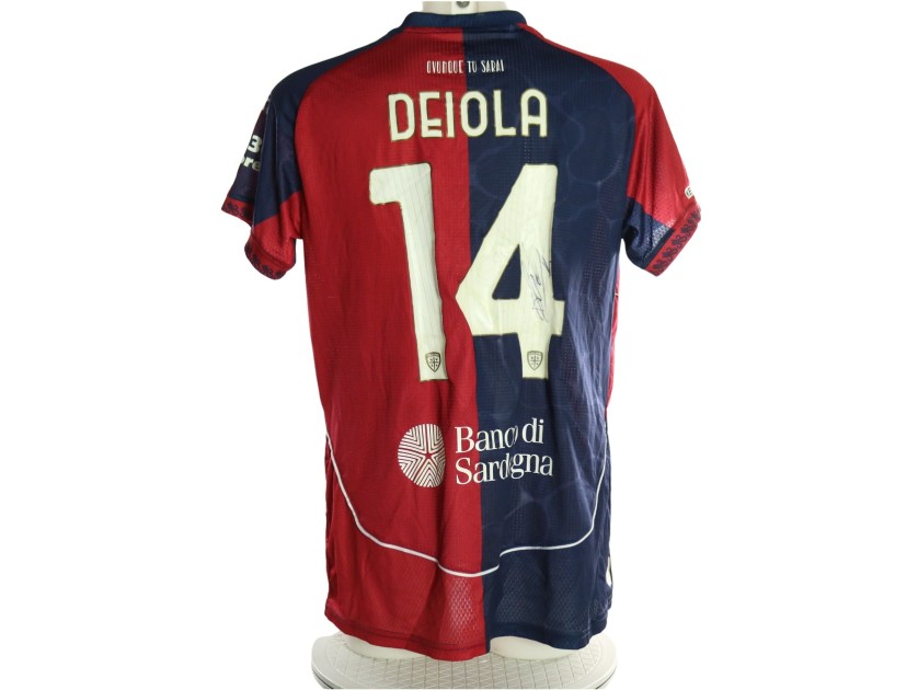 Deiola's Signed Unwashed Shirt, Cagliari vs Napoli 2026