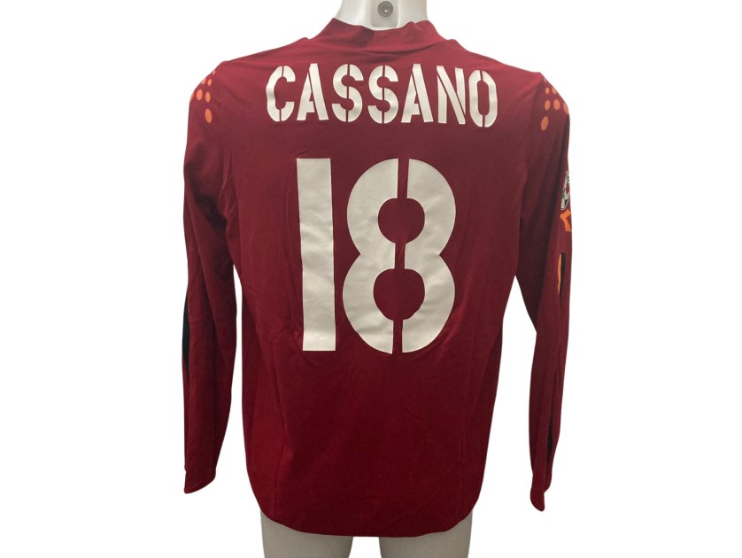 Cassano's Roma Match-Worn Shirt, 2003/04